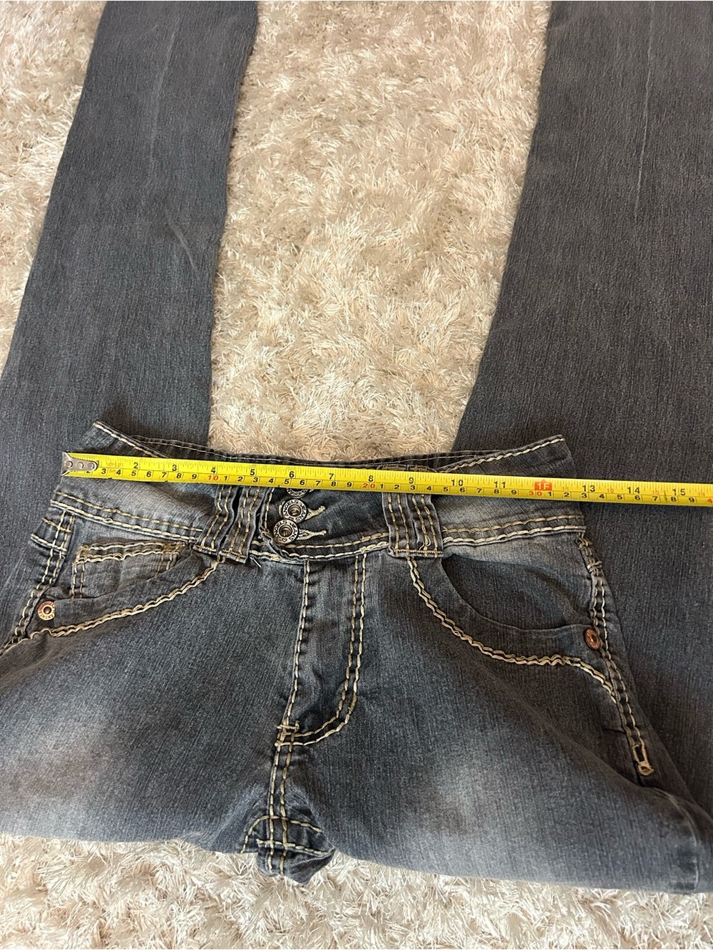 Angels Women's Skinny Jeans in Washed Gray-Blue - Picture 6 of 8